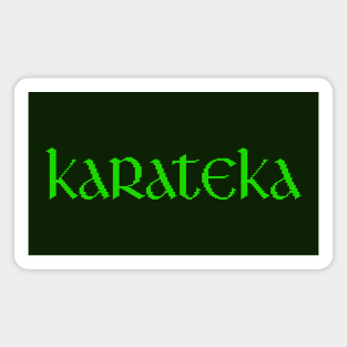 Karateka retro game title Magnet